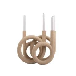 PRESENT TIME Kandelaar Rings - Polyresin - Zandbruin - 38x14,5x30cm 5 PRESENT TIME Kandelaar Rings - Polyresin - Zandbruin - 38x14,5x30cm -Tafel Trend Goedkope Winkel 01792d99b733459a8d045f9702db3b5d