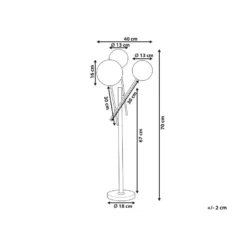Beliani Tafellamp TAMESI - Goud Glas 6 Beliani Tafellamp TAMESI - Goud Glas -Tafel Trend Goedkope Winkel 0c7eb8989ea24ef9a13489106a2a60fd