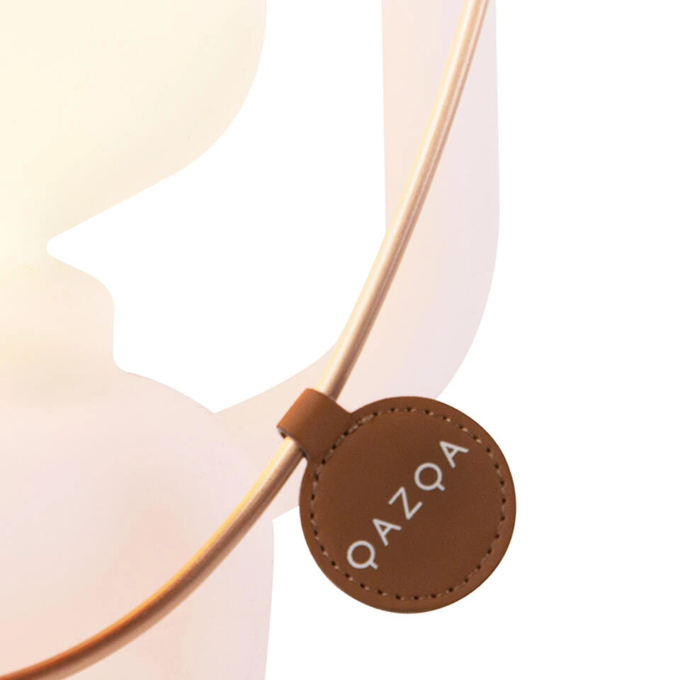 QAZQA Tafellamp Oplaadbaar 30 Cm IP44 Wit - Storm Small 2 QAZQA Tafellamp Oplaadbaar 30 Cm IP44 Wit - Storm Small - Afbeelding 2