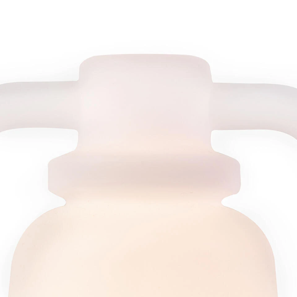 QAZQA Tafellamp Oplaadbaar 30 Cm IP44 Wit - Storm Small 4 QAZQA Tafellamp Oplaadbaar 30 Cm IP44 Wit - Storm Small - Afbeelding 4