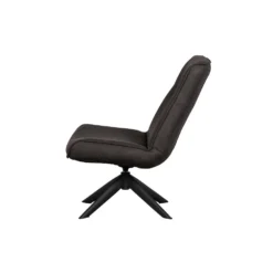 WOOOD Skyler Draaifauteuil - Kunstleer - Zwart - 94x67x85 -Tafel Trend Goedkope Winkel 1000031095 0103