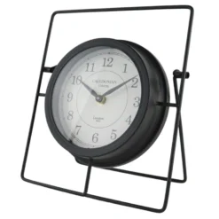 Tafel Trend Goedkope Winkel 47 MISOU Klassieke Tafelklok Zwart 23 Cm 1x AA Batterij Niet Meegeleverd