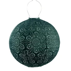 Lumiz Solar Buitenlampion Fiore Rond - Solar Tuinverlichting - 40 Cm - Groen