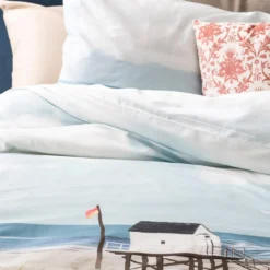 Cinderella Dekbedovertrek Ameland - Satijn - 140x200/220 Cm - Blue -Tafel Trend Goedkope Winkel 1000035208 0103