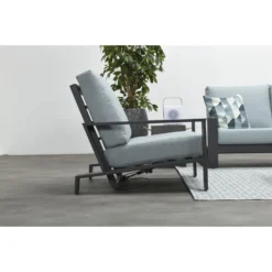 Garden Impressions Coba Verstelbare Lounge Tuinstoel - Mint Grey -Tafel Trend Goedkope Winkel 1000035582 0103