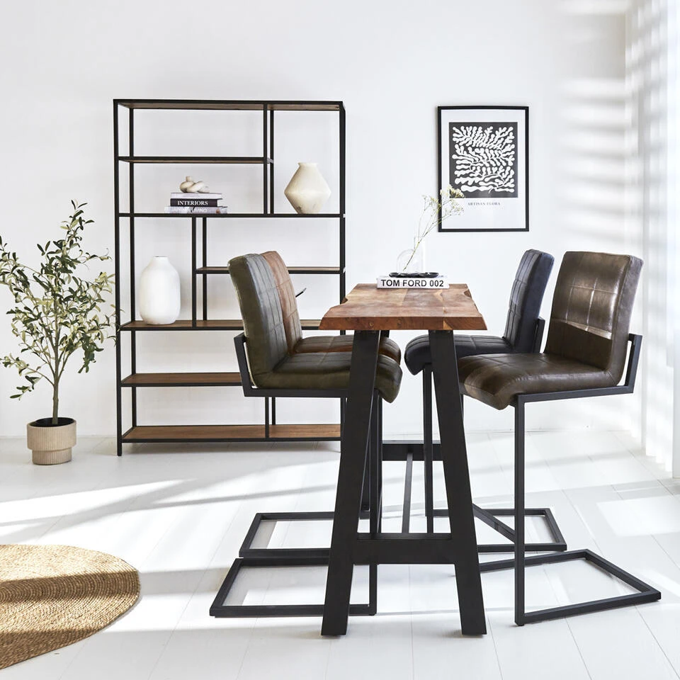 Industriële Boekenkast Sparrow Mangohout 120x188 35x120x188 Cm Mangohout 2 Industriële Boekenkast Sparrow Mangohout 120x188 35x120x188 Cm Mangohout - Afbeelding 2