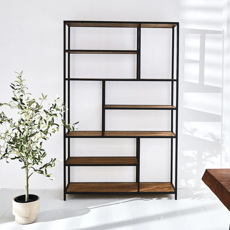 Industriële Boekenkast Sparrow Mangohout 120x188 35x120x188 Cm Mangohout 3 Industriële Boekenkast Sparrow Mangohout 120x188 35x120x188 Cm Mangohout - Afbeelding 3