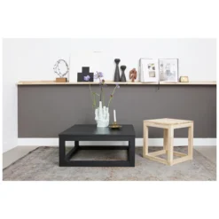 WOOOD Studio Fotolijstplank 120 Cm - Eiken - Onbehandeld - Set Van 2 -Tafel Trend Goedkope Winkel 1000045226 0102