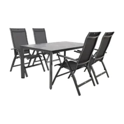 Kettler Edge/Legato 160 Cm. Tuinset - 5-delig Verstelbaar