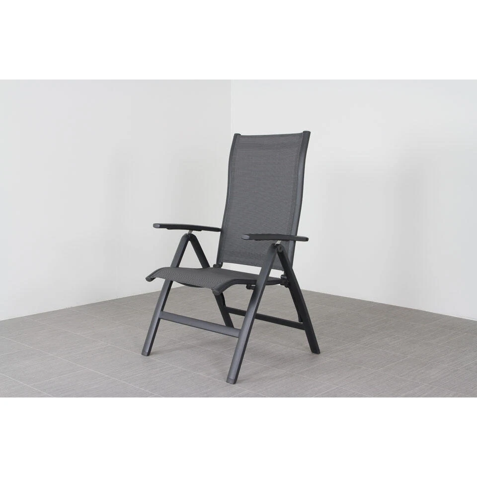 Suns New Castle Verstelbare Tuinstoel - Antraciet 3 Suns New Castle Verstelbare Tuinstoel - Antraciet - Afbeelding 3