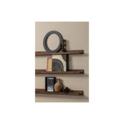 WOOOD Fotolijstplank Studio - Mangohout - Walnoot - 5x120x10 -Tafel Trend Goedkope Winkel 1000052518 0102