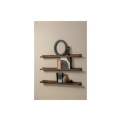 WOOOD Fotolijstplank Studio - Mangohout - Walnoot - 5x120x10 -Tafel Trend Goedkope Winkel 1000052518 0103