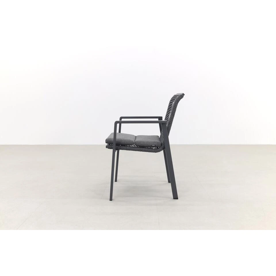 GreenChair Lagoon Stapelbare Tuinstoel - Antraciet 4 GreenChair Lagoon Stapelbare Tuinstoel - Antraciet - Afbeelding 4