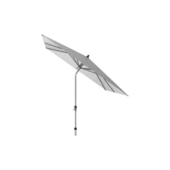 Platinum Riva Stokparasol 2.5x2.5 - Light Grey Met Voet En Hoes -Tafel Trend Goedkope Winkel 1000073234 0102