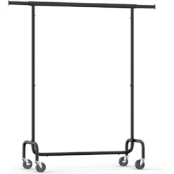 O'DADDY® Kledingrek Op 4 Grote Wielen - Tot 130 Kg Stabiel - Zwart