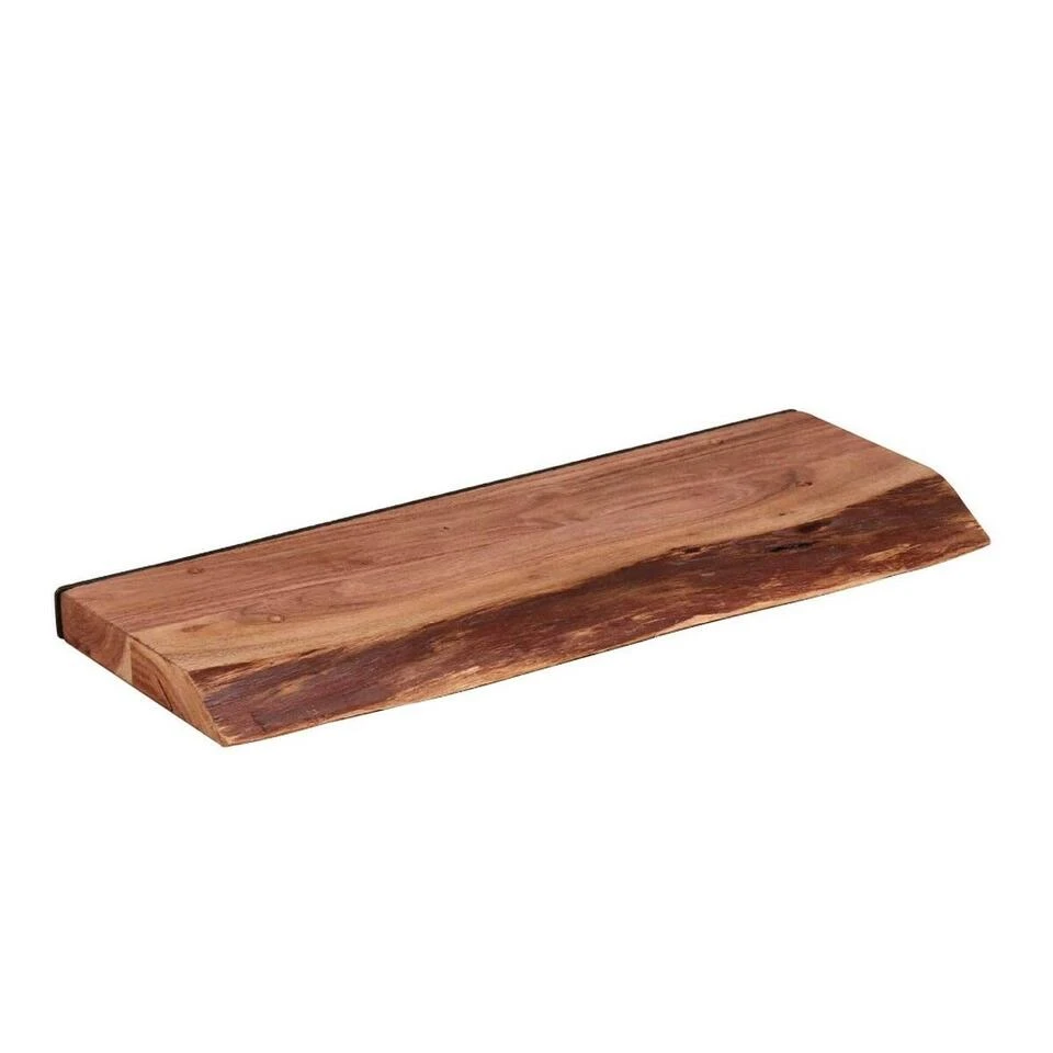 Wandplank Edwin 60cm - Hout - Bruin 1 Wandplank Edwin 60cm - Hout - Bruin