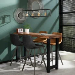 Barstoel Jill Kuip - Lederlook - Bruin 7 Barstoel Jill Kuip - Lederlook - Bruin -Tafel Trend Goedkope Winkel 1000076859 0103