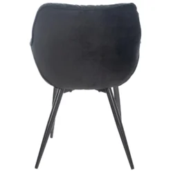 CLP Eetkamerstoel Tanna Fluweel Zwart -Tafel Trend Goedkope Winkel 1000080759 0103