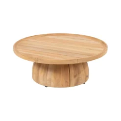 4SO Pablo Koffietafel - Teakhout - Ø80 Cm