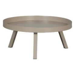 WOOOD Bijzettafel Buiten Sunny - Metaal - Mist - 35x80x80 -Tafel Trend Goedkope Winkel 1000086622 0102