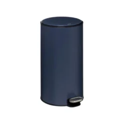 5Five Prullenbak/pedaalemmer - Donkerblauw - Metaal - 30 Liter - 62 Cm