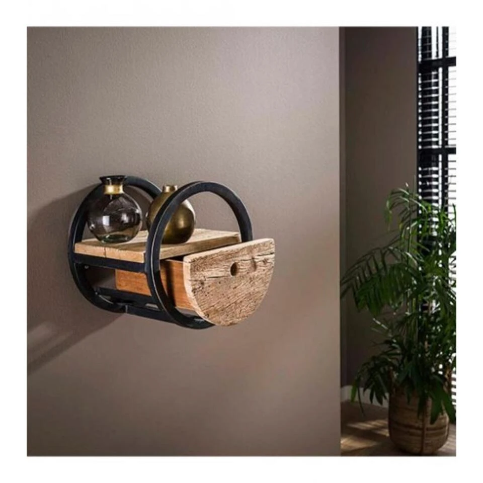 Kalfort Calro Industrieel Wandrek Set Van 3 - 30 Cm 4 Kalfort Calro Industrieel Wandrek Set Van 3 - 30 Cm - Afbeelding 4