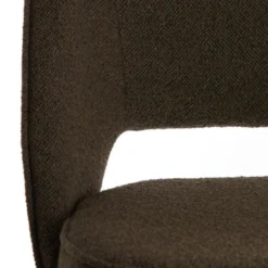 Djeslin Eetkamerstoel Donkerbruin - Stof - Bruin -Tafel Trend Goedkope Winkel 1000096988 0104