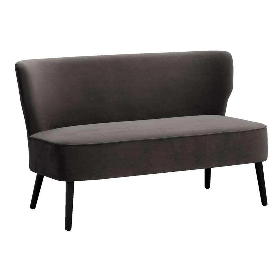 Bank Hasvik Stax 2-zits - Velvet 84 Antraciet 2 Bank Hasvik Stax 2-zits - Velvet 84 Antraciet - Afbeelding 2