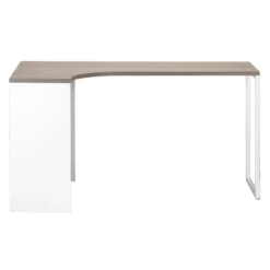 Hoekbureau Hannover - Wit/truffel - 76,8x145x81 Cm