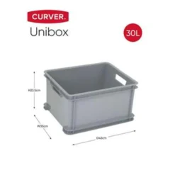 Curver Unibox Classic Opbergbox L - 3x30L - 43x35x23,5cm - Grijs 6 Curver Unibox Classic Opbergbox L - 3x30L - 43x35x23,5cm - Grijs -Tafel Trend Goedkope Winkel 1237137916 0102