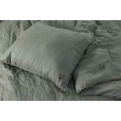 BLCKOUT Alabama - Linnen - Dekbedovertrek - 240x200/220 Cm - Groen -Tafel Trend Goedkope Winkel 1448604970 0102