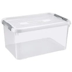 Curver Handy+ Opbergbox - 50L - 3 Stuks - Transparant Met Deksel -Tafel Trend Goedkope Winkel 1645168536 0103