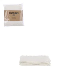 Mica Decorations Xavie Placemat Set Van 4 Off White