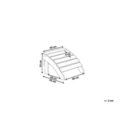 Beliani Voetenbankje ADIRONDACK - Grijs Kunsthout -Tafel Trend Goedkope Winkel 1cb65d89849d4e14a3c2ea8858ffd361