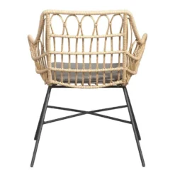 Le Sud Loungestoel Grimaud - Zwart/naturel - 82x70x67 Cm -Tafel Trend Goedkope Winkel 50105173 0900