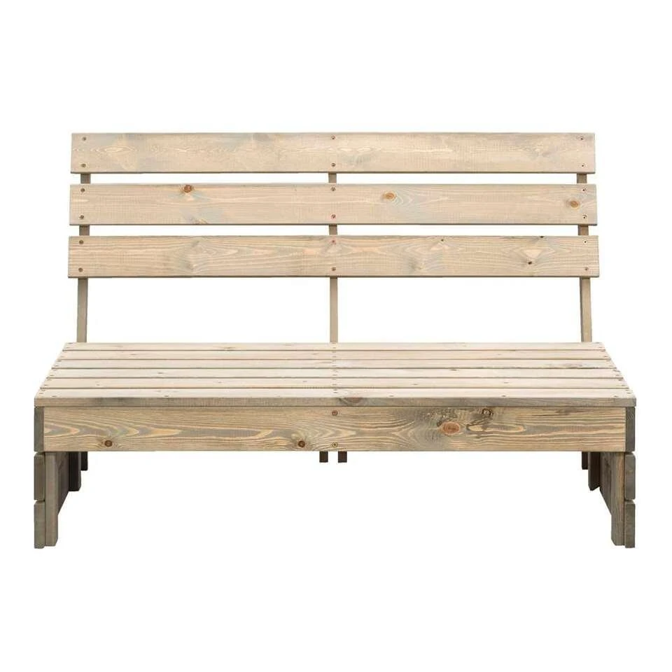 Palletbank Lucca Modulair - Greywash - 120x93,5x76,5 Cm 2 Palletbank Lucca Modulair - Greywash - 120x93,5x76,5 Cm - Afbeelding 2