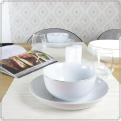 OTIX Soepkommen Set Van 6 Schaaltjes Porselein Wit Met Gouden Rand 13,5 X 6 Cm -Tafel Trend Goedkope Winkel 58c9cc509c9d4a0aaff95a64c791856f