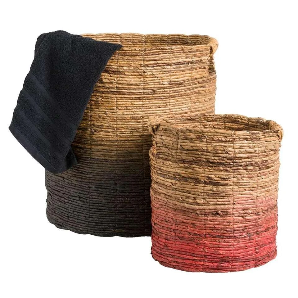 Mand Falco - Naturel/zwart - 45xØ40 Cm 4 Mand Falco - Naturel/zwart - 45xØ40 Cm - Afbeelding 4