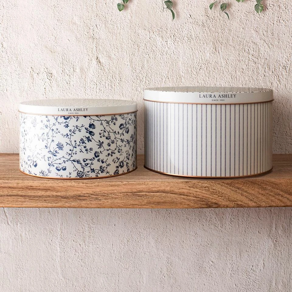 Laura Ashley Set 2 Blikken Candy Stripe En Woodruff 3 Laura Ashley Set 2 Blikken Candy Stripe En Woodruff - Afbeelding 3