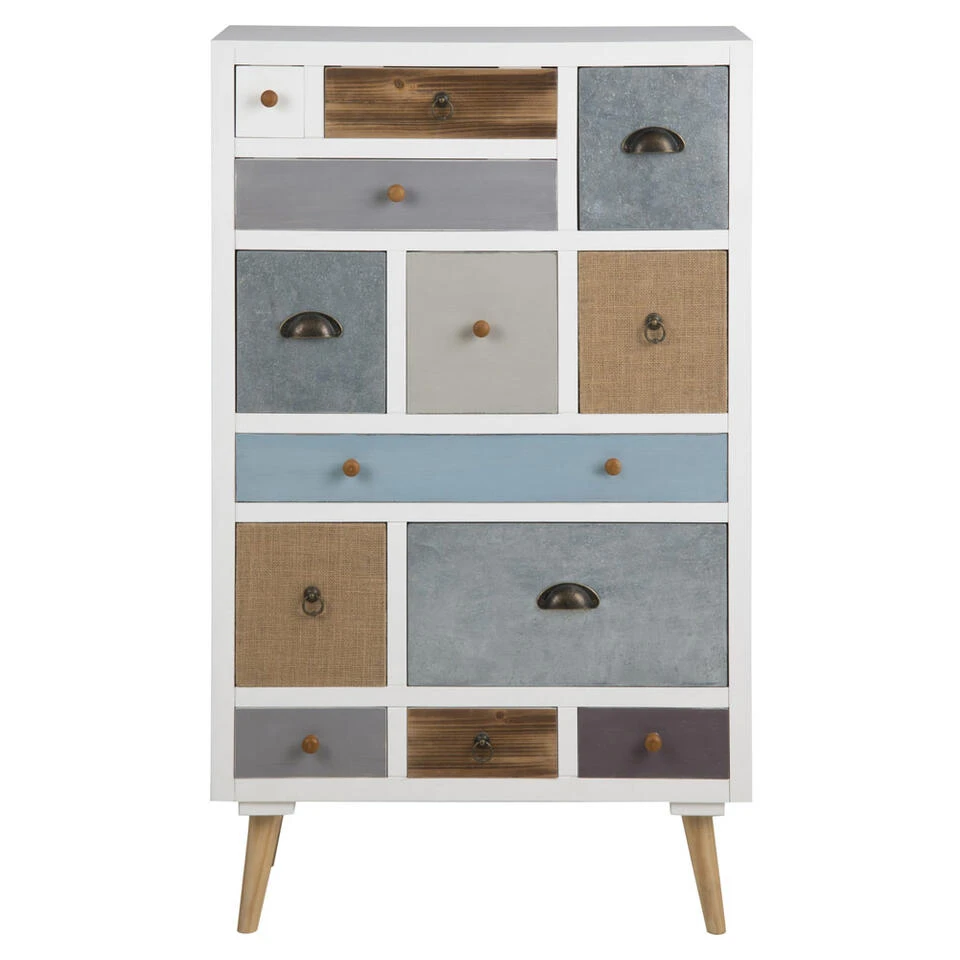 Ladekast Suomi - Multikleur - 114x70x30 Cm 1 Ladekast Suomi - Multikleur - 114x70x30 Cm