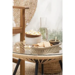 Le Sud Bijzettafel Monte Carlo - Naturel - Ø50x38 Cm -Tafel Trend Goedkope Winkel sf 50155128 1012